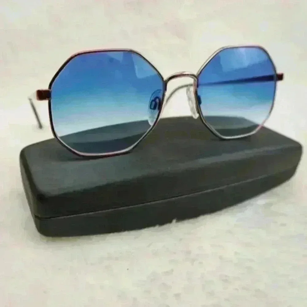Vintage Menrad 70s Designer sunglasses authentic blue/ rose gold (from Germany)